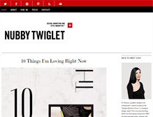 Tablet Screenshot of nubbytwiglet.com